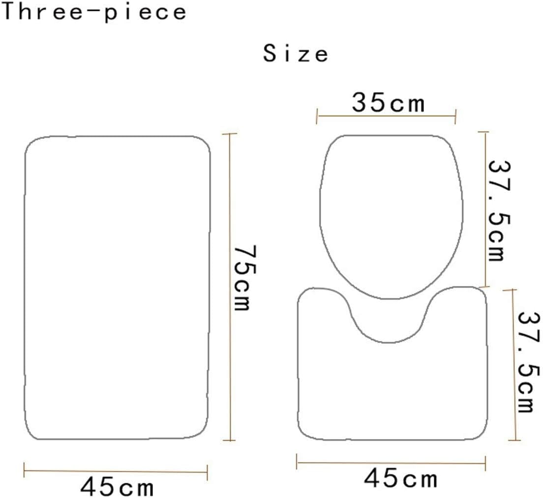 dosili 3Pcs African American Black Girl Bathroom Set Stylish Afro Girl