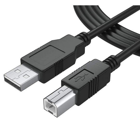 LAICAIW USB Printer Cable 2.0 for HP OfficeJet Laserjet Envy Canon Pixma Epson Workforce Stylus Expression Home Brother Silhouette Cameo Dell Scanner Fax High Speed 6FT B Male Printer Scanner Cable