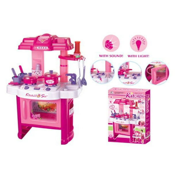 Kitchen Connection 24" Deluxe Beauty Kitchen Appliance Cooking Play Set
