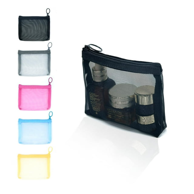 Bolsas de malla Patu ensanchadas con minicremallera, tamaño S, 5 x 4 x 2 cm, 5 unidades