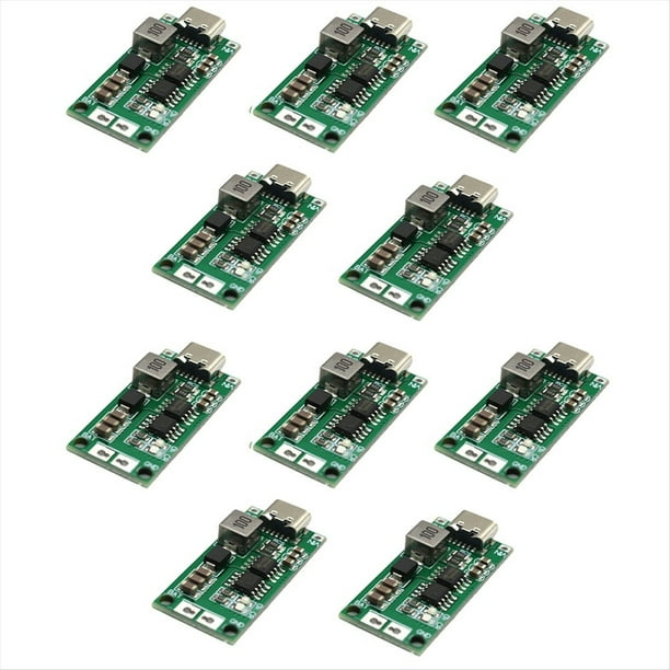 Minicargador de Batería USB Tipo C de 8,4 V, 12,6 V y 16,8 V para Módulo de Carga Elevadora de Batería LiPo/Li-Ion 3S de 2 A.