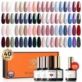 thumbnail image 1 of Set de esmaltes de uñas en gel Modelones, 40 unidades, 36 colores, con base y capa superior, 1 of 8