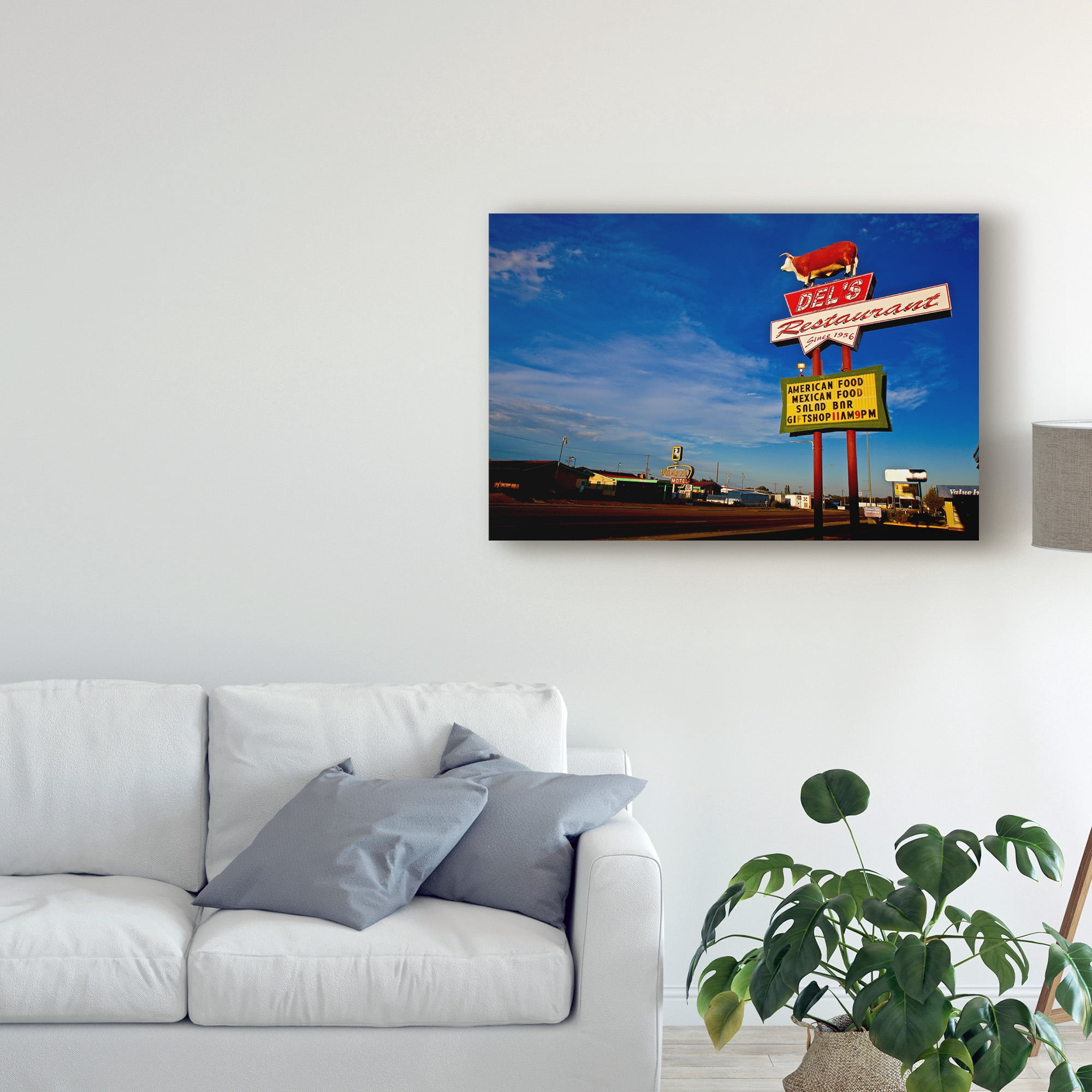 Trademark Fine Art 'Route 66 Restaurant' Canvas Art by American School