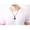 thumbnail image 5 of Guérison Cristal Pointu Collier Réglable Corde Noire Pierres Précieuses Naturelles Pendentifs Bijoux pour Hommes Femmes, 5 of 5