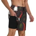 thumbnail image 3 of Gaeub Cute Christmas Gnomes Mens Swim Trunks Stretch Beach Shorts Quick Dry for Men Swim Shorts Swimwear with Pockets- 3X-Large, 3 of 9