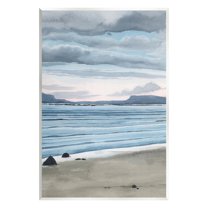 Stupell Calming Coastal Shore Ripples Landscape Painting Wall Plaque Unframed Art Print Wall Art