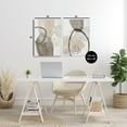 thumbnail image 3 of Stupell Industries Neutral Oval Shapes 2 Piece Canvas Wall Art Set design by Hannah Dawson, 30 x 20, 3 of 7