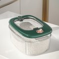 thumbnail image 2 of Countertop Rice Dispenser Container - 35cm Airtight Cereal Storage with Measuring Cup & Flip Lid for Grains/Pet Food, 2 of 7
