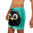 thumbnail image 6 of COSFO Summer Swim Shorts for Men Casual Funny Animal Print Beach Board Shorts Elastic Waist Relaxed Fit Drawstring Breathable Quick Dry Swim Shorts, 6 of 6