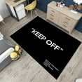 thumbnail image 2 of Dreammotif Black Keep Off Rug, Modern Area Rug, Game Room Decor, Bedroom Decor For Teens, Colorful Living Room Rugs, Large Bedroom Rug, 2 of 7