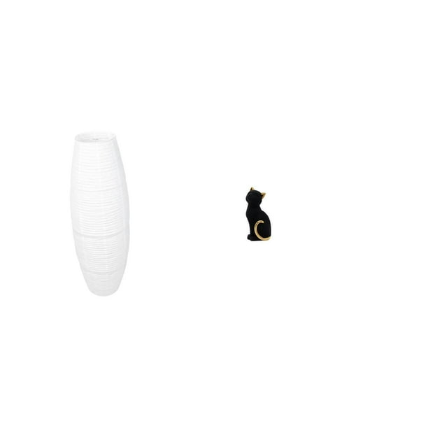 Cubierta de lámpara de pie,Lámpara de pie decorativa con pantalla de papel de arroz,Lámpara de pie clásica con pantalla y accesorios de iluminación,Figura de escritorio,Estatua de