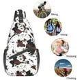 thumbnail image 7 of Pattern Print Sling Bag Crossbody Backpack,Adjustable Chest Bag Casual Shoulder Backpack Travel Hiking Daypack, 7 of 7