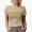 Tan, variant on Big Brother, Elder Brother or Older Sibling Themed, Groovy Retro Wavy Text Merch Gift, White T-Shirt, Small