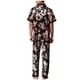 thumbnail image 3 of Pijamas de manga corta para hombre, informales, con cuello vuelto, para estar en casa, 3 of 3