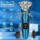 thumbnail image 1 of Maquinilla de afeitar eléctrica para hombres, nueva afeitadora eléctrica mejorada para hombres, afeitadora rotativa 3D inalámbrica recargable para hombres, afeitadora para hombres en seco y, 1 of 5
