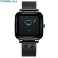 thumbnail image 2 of Crrju Fashion Mens Watches 2022 New Quartz Casual Slim Mesh Steel Waterproof Sport Watch Relogio Masculino - Quartz Wristwatches, 2 of 6