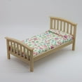 thumbnail image 6 of ROZYARD Doll House Miniature Single Bed Wooden Furniture For 1/12 Bedroom Scene Decors, 6 of 10