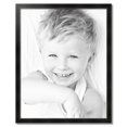 thumbnail image 2 of ArtToFrames 30" x 38" Honors Black with Silver Picture Frame, 30x38 inch Black Wood Poster Frame (WOM-5157),  Pack, 2 of 7