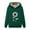 #2Olive Green, variant on Sweatshirts for Women, Women's Casual Printed Winter Warm Solid Pocket Long Sleeve Hooded Sweatshirt Top, #3Black S