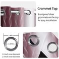 thumbnail image 3 of Ombre Burgundy Wave Blackout Curtains,2 Panels,63 Inch Length,Grommet Top,Thermal Insulated Window Drapes for Bedroom Living Room, 3 of 6