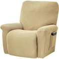 thumbnail image 1 of Housse de Chaise Longue Extensible 76-96cm (Gris), 1 of 8