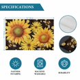 thumbnail image 6 of Sunflower Placemats Set of 6, Yellow Floral Elegant Pastoral Flowers Watercolor Placemats for Dining Table, Place Mats for Kitchen Tabletop, Waterproof Wipeable Dining Table Mats Set, 6 of 9