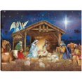thumbnail image 1 of Cuadro Decorativo - Noche silenciosa Santa noche Jr Impresión en canvas, estrechado., 1 of 2