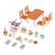 thumbnail image 1 of Juego de Utensilios de cocina perfke para niñas y niños Juguetes educativos Juguetes de casa de muñecas, 1 of 9