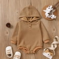 MHZLDYZ Onesies 12 Months Infant Boys Girls Long Sleeve Solid Hooded