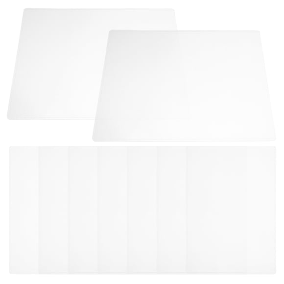 PENIKOKO 30Pcs Clear Document Protectors Rigid Plastic Sheet Covers for Posters and Photos