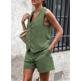 thumbnail image 4 of Conjunto de Verano para Mujer PRETTYGARDEN de 2 Piezas sin Mangas XL, 4 of 7