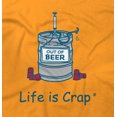 thumbnail image 2 of Kicked Keg Out Of Beer Empty Drinker Unisex Plus Size Graphic Tee Brisco Brands 2X, 2 of 2