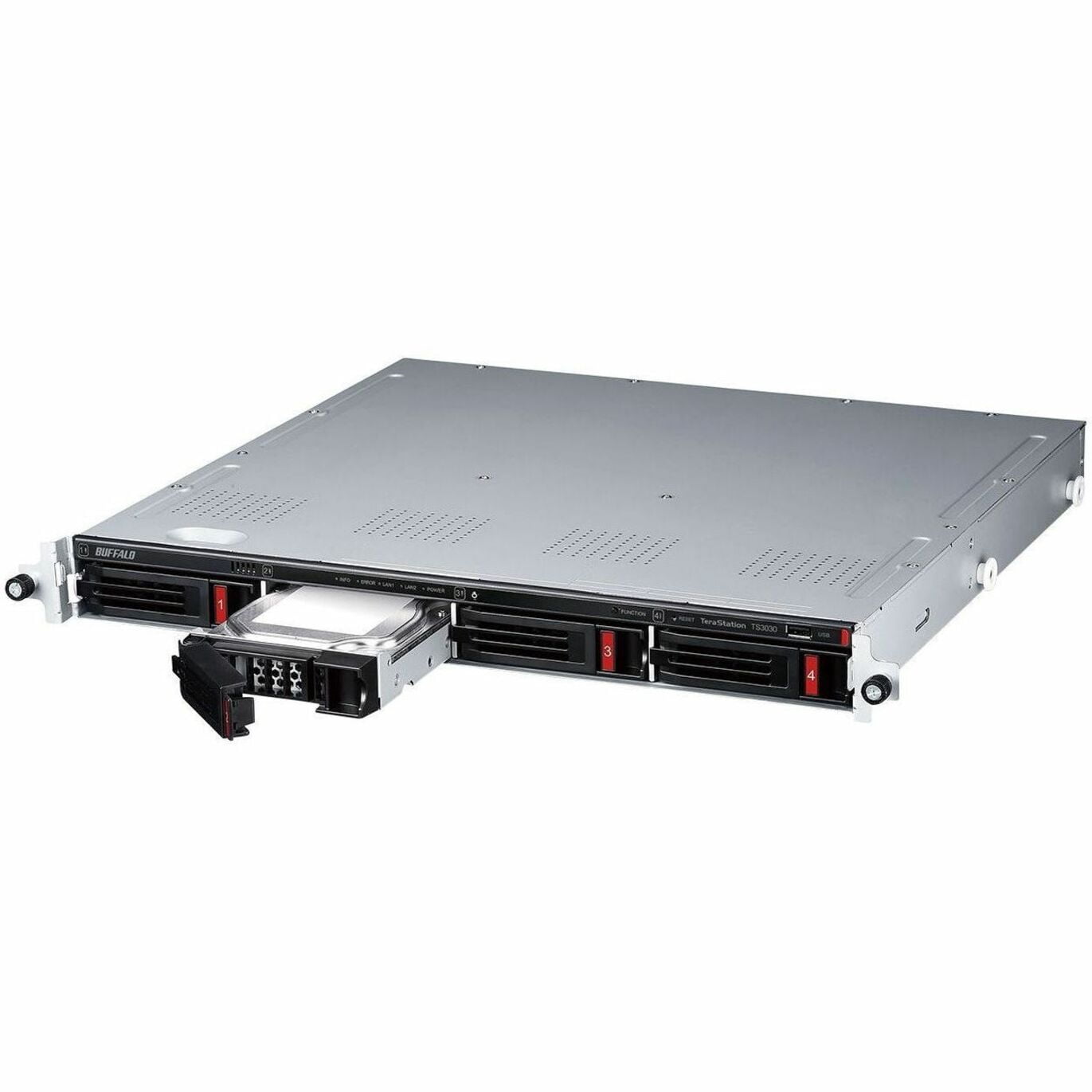 BUFFALO TeraStation 3430RN 4-Bay Secure SMB Rackmount NAS 16TB (4x4TB) with Hard Drives Included - Alpine AL524 Quad-core (4 Core) 2 GHz - 4 x HDD Supported - 4 x HDD Installed - 16 TB Installed HD...