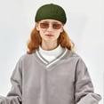 thumbnail image 5 of Breathable Adjustable Linen Cap for Men Women No Brim Casual Summer Hat, 5 of 8