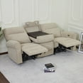 thumbnail image 3 of MCombo 87.8" Small Table, Wall Hugger, USB Ports Sofa, Beige, 3 of 10