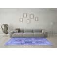 thumbnail image 3 of Ahgly Company Machine Washable Indoor Round Persian Blue Traditional Area Rugs, 7' Round, 3 of 4