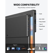 Portable Gaming Monitor 120HZ , NEWSOUL 16inch 2K USB C HDMI Portable Monitor W/ Freesync HDR, External Second Screen for Laptop, PC, PS5, Mac, Xbox