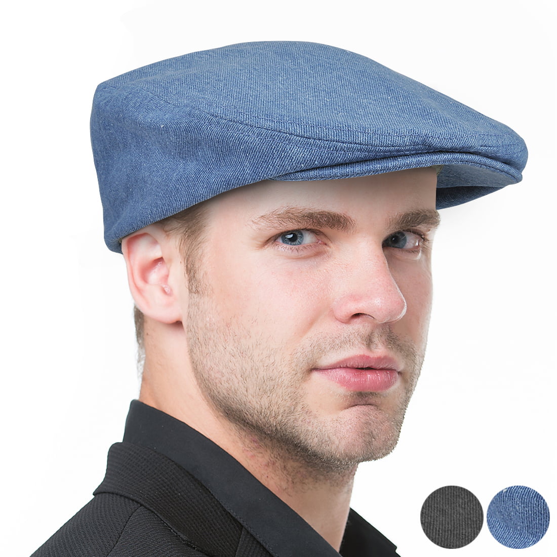 G69 Men Big Plus Size Plain Faux Leather XL XXL Newsboy Cap Flat Gatsby Dad Hat