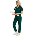 thumbnail image 3 of Operating Room Surgical Workwear Clinical Tops Pants Nursing Elastic Pants Beauty Workwear Women Clinical Scrubs Set, 3 of 4