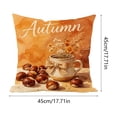 thumbnail image 3 of Halloween Sale Clearance!Fall Decor, Thanksgiving And Fall Pillow Covers 18x18 Inch Fall Pumpkin Maple Leaf Throw Pillowcase Case For Thanksgiving Pillow Rural Couch Sofa Bed Indoor Outdoor Decor, 3 of 6