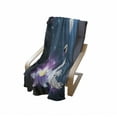 thumbnail image 4 of Swan Soft Flannel Fleece Blanket, Magic Lily and Fairy Swan at Night Swimming in Lake Under Moon and Stars Picture Art, Cozy Plush for Indoor and Outdoor Use, 50" x 70", Blue White, by Ambesonne, 4 of 6