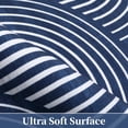 thumbnail image 3 of HOMERRY Area Rugs 9' x 12' for Living Room Washable Navy Blue Lines Print Rug Contemporary Abstract Soft Foldable Thin Floor Cover for Bedroom, 3 of 7