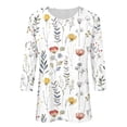 thumbnail image 4 of QUNYINEY Long Sleeve T Shirt Women Floral Tops Crew Neck Loose Fit Womens Graphic Tees, 4 of 4