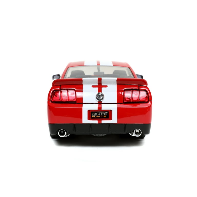 Jada 31867 2008 Ford Mustang Shelby GT-500KR No.95 Red with White
