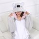 thumbnail image 1 of Mono con cremallera de Animal Kigurumis Unisex, pijamas para mujer y niña, ropa de dormir de oso de gato, monos de Navidad, traje de adulto, 1 of 4