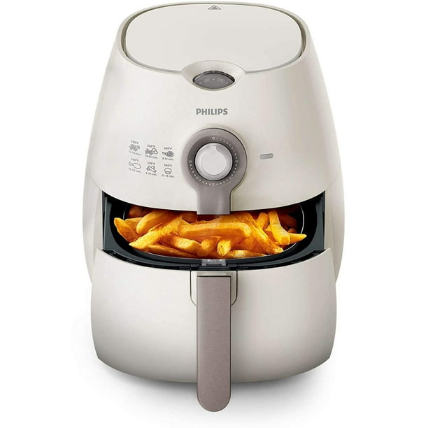 Philips Air Fryer Viva Collection - Adjustable Control up to 390 Degrees, Dishwasher-Safe - White Silk - Walmart.com