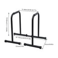 thumbnail image 2 of Dip Bar Heavy Duty Calisthenics Dip Station with Adjustable Parallel Dip Bars 440lbs, 2 of 11