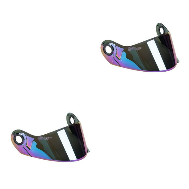 Riwesomey Visor Lens for LS2 FF370 Face FF325 Full FF394 2piezas Multicolor