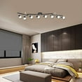 thumbnail image 4 of Aototen 8-Head Track Lighting Kit: Flexible, Rotatable GU10 Spotlights with Multi-Directional Arms (Black), 4 of 7
