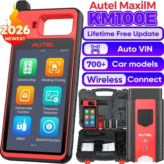 Autel MaxiIM KM100X IMMO Key Fob Programmer Immobilizer Tool Key Creation & IKEY